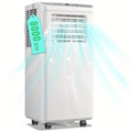 8000BTU Portable Air Conditioner, 3‑in‑1 Cool Fan Dehumidifier with Remote & 24H Timer