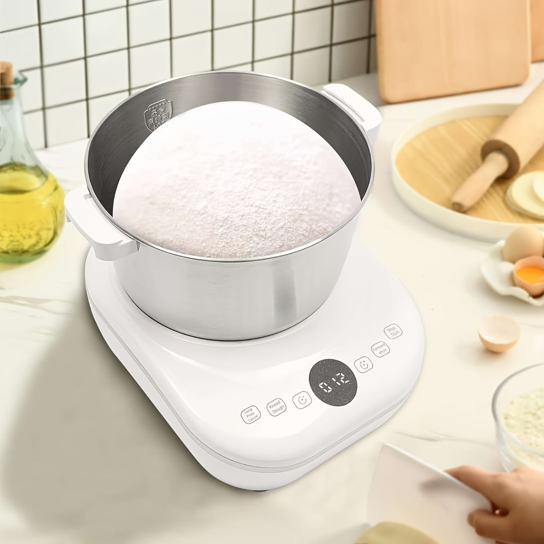 Electric Dough Maker Machine with Dough Proof Function, 5QT/7QT 304 Stainless Steel Bowl Hands‑Free Automatic Dough Kneader, Multi‑Mode Dough Mixer for Bread, Dumplings, Pizza