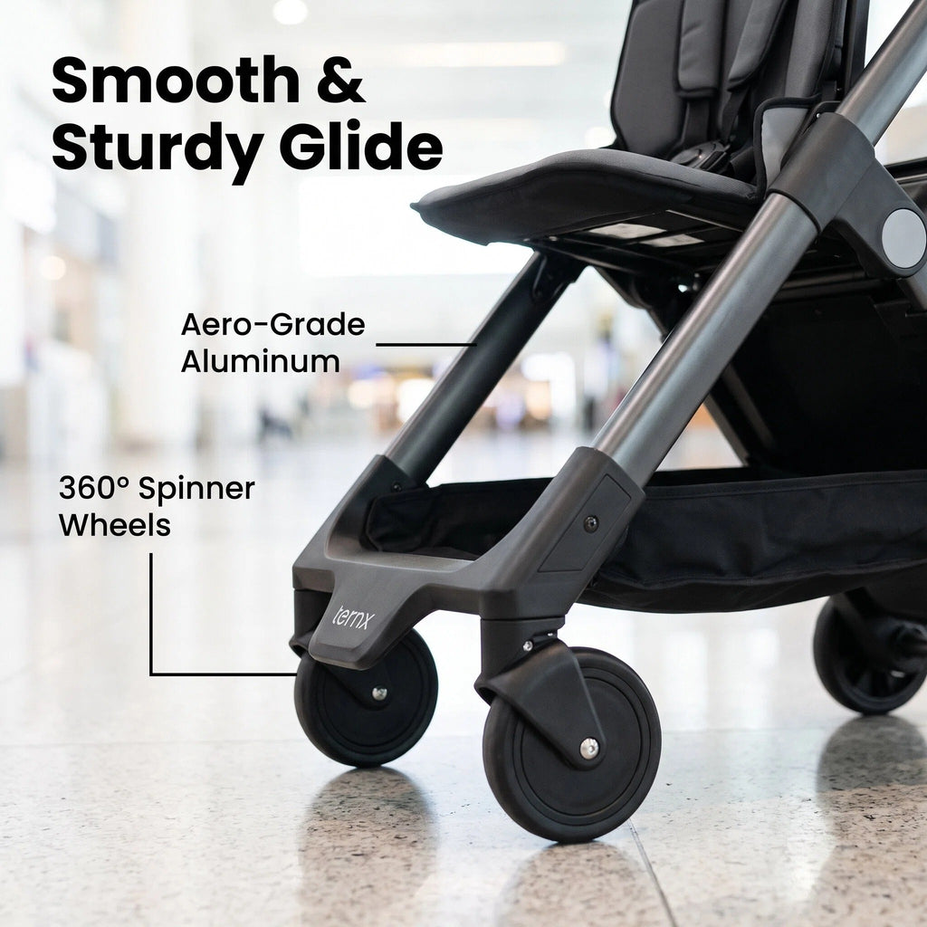 2‑in‑1 Baby Stroller Carry‑On Luggage, TSA Approved Foldable Travel Stroller, Fits Airplane Overhead Bins