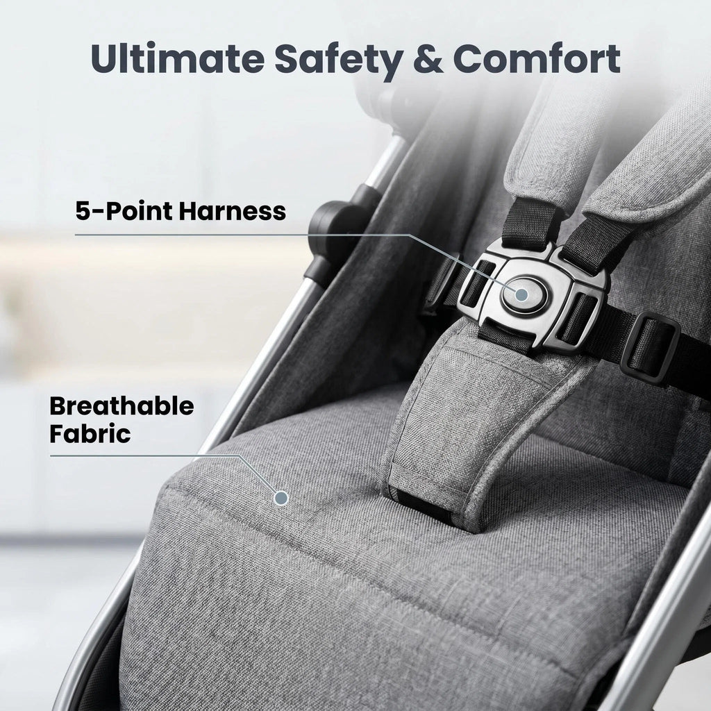 2‑in‑1 Baby Stroller Carry‑On Luggage, TSA Approved Foldable Travel Stroller, Fits Airplane Overhead Bins