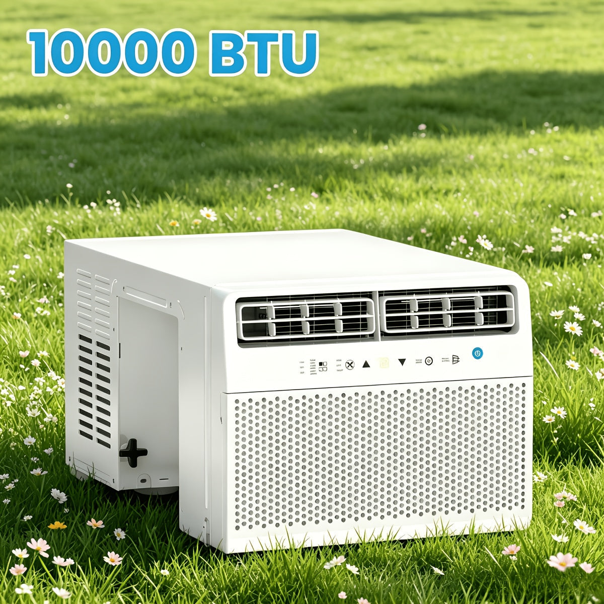 10000 BTU 3‑in‑1 Window Air Conditioner, Remote Control Easy Install Compact AC for Bedroom Apartment