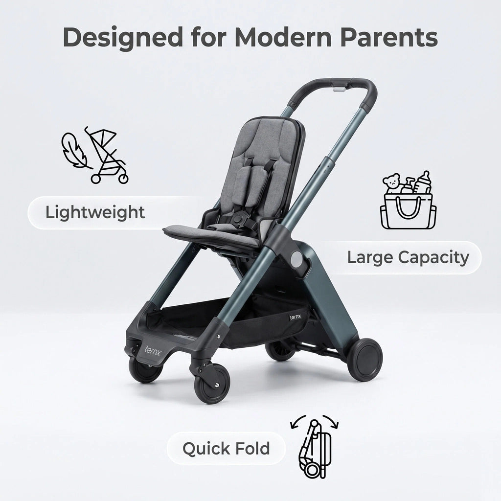 2‑in‑1 Baby Stroller Carry‑On Luggage, TSA Approved Foldable Travel Stroller, Fits Airplane Overhead Bins