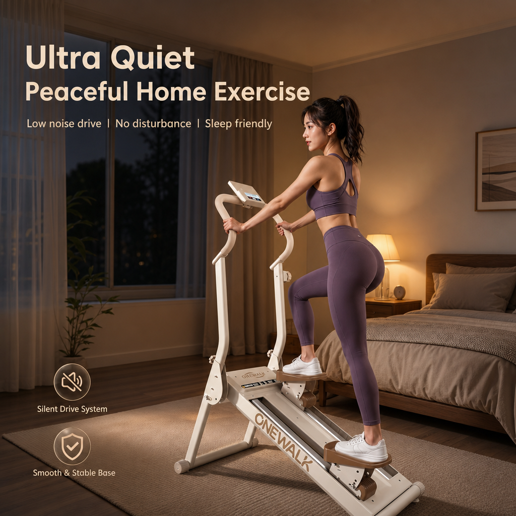 Folding Magnetic Climber Stepper Machine, Quiet Full‑Body Home Cardio Exercise Equipment with LCD Monitor
