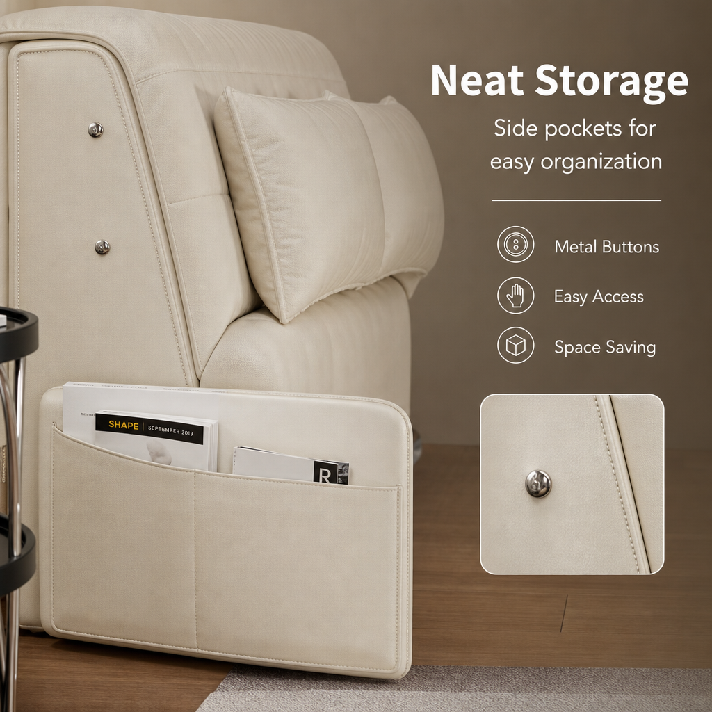 3‑in‑1 Convertible Sofa Bed, Multi‑Mode Folding Sleeper Sofa with Side Storage Pockets & Silent Moving Wheels for Small Space Living Room Guest Room