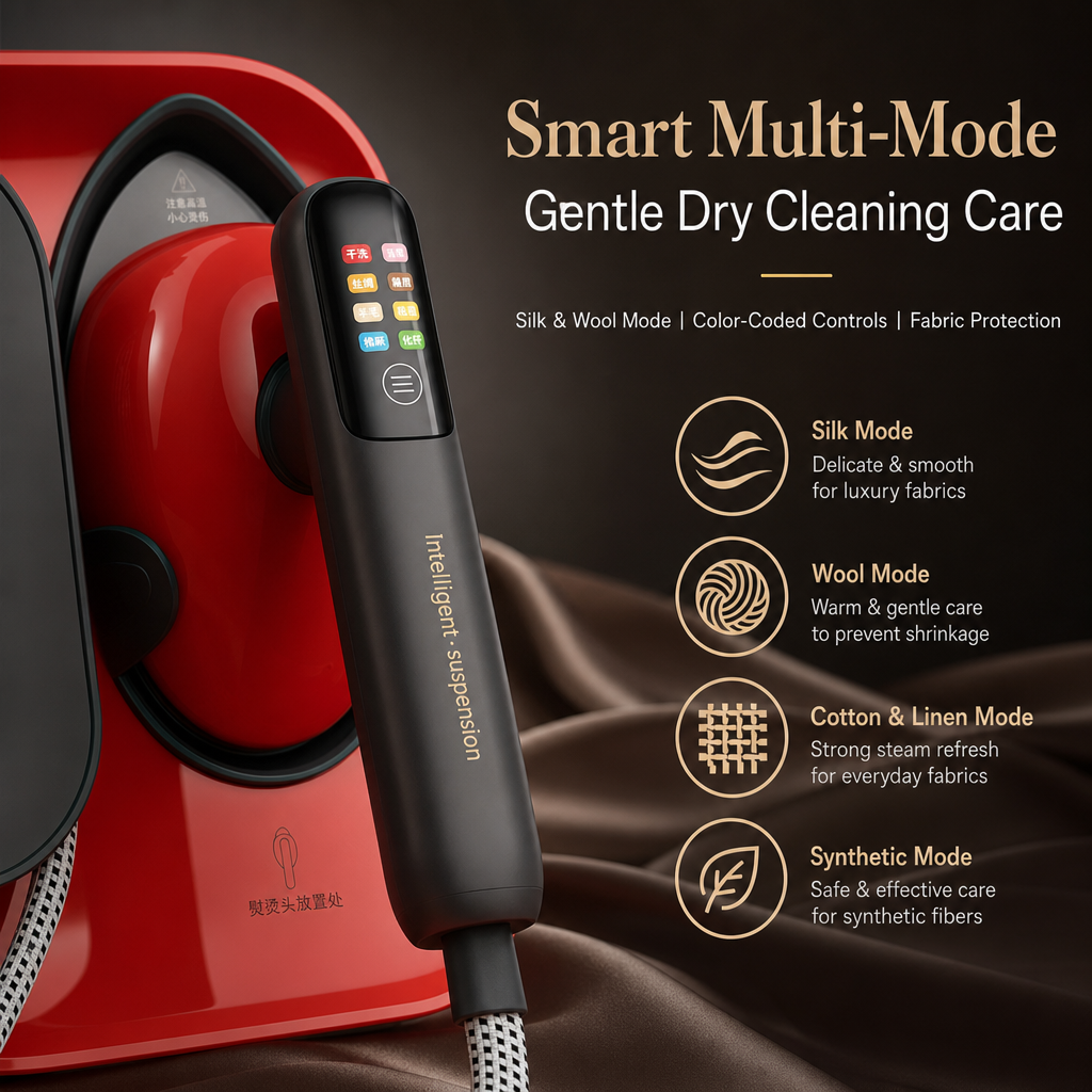 Portable Molecular Steam Garment Steamer, Smart Multi‑Mode Handheld Clothing Iron for All Fabrics