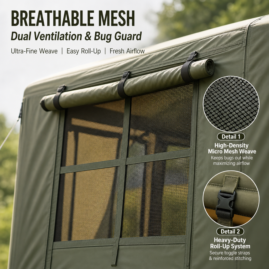 4×3M Luxury Inflatable Glamping Cabin Tent, 12m² Spacious Air Tube Camping Tent, 5‑8 Person Waterproof Wind‑Resistant Instant Setup House Tent for Outdoor Family Camping