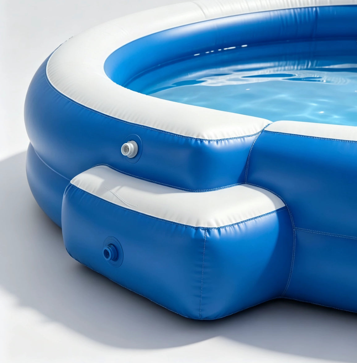 4‑7 Person Premium Inflatable Circular Hot Tub Spa, Outdoor Inflatable Spa with Foldable Canopy, LED Ambient Lighting, Built‑in Seats & Drink Bar, Electric Air Pump for Backyard Gatherings