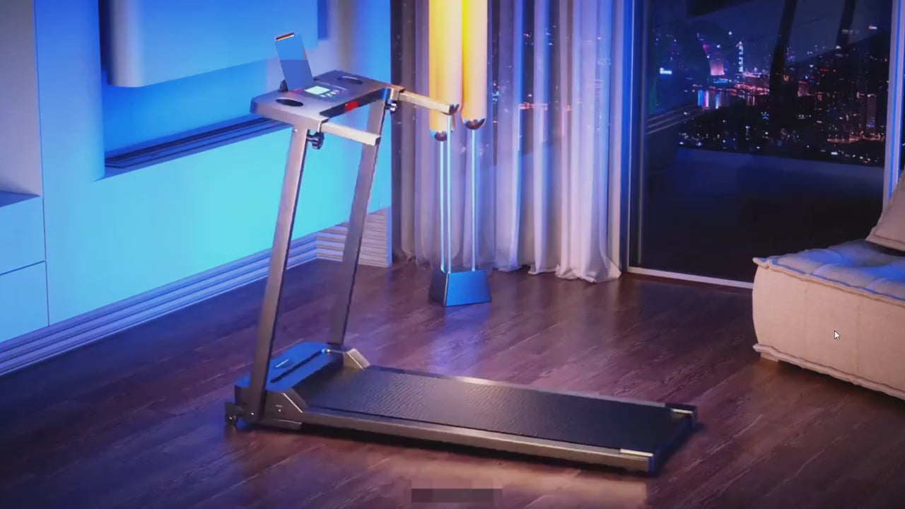 Foldable Electric Treadmill｜3.0HP Quiet Motor 300LBS Weight Capacity, Compact Folding Running Machine for Home Apartment & Office Workout